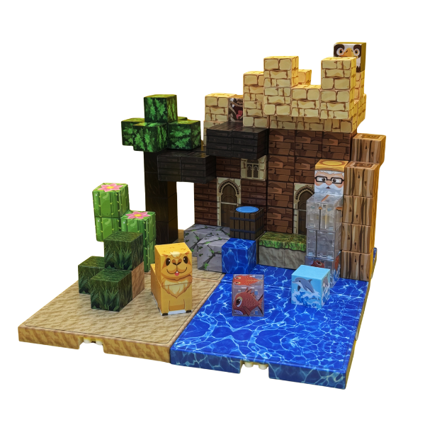 BLOQUES MAGNÉTICOS MINECRAFT OCEANS DESERT 150 PIEZAS - 2
