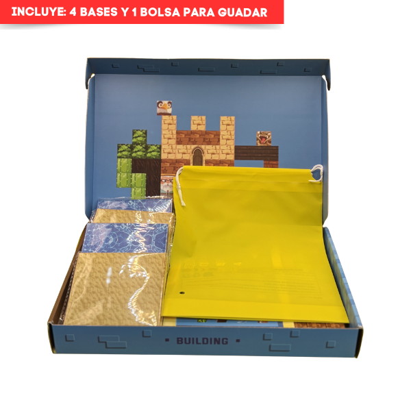 BLOQUES MAGNÉTICOS MINECRAFT OCEANS DESERT 150 PIEZAS - 4
