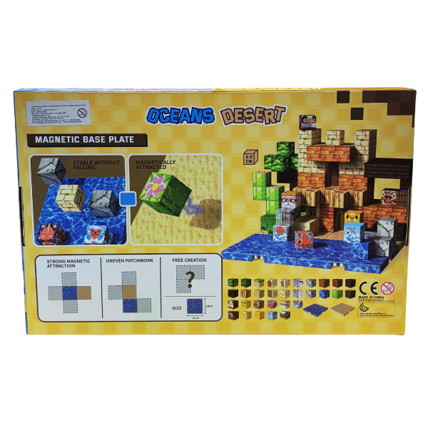 BLOQUES MAGNÉTICOS MINECRAFT OCEANS DESERT 150 PIEZAS - 5