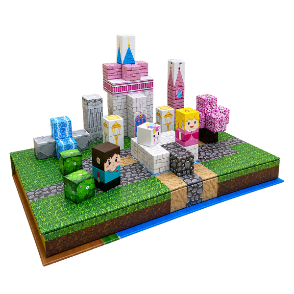 BLOQUES MAGNÉTICOS MINECRAFT PINK CASTLE 100 PIEZAS - 2