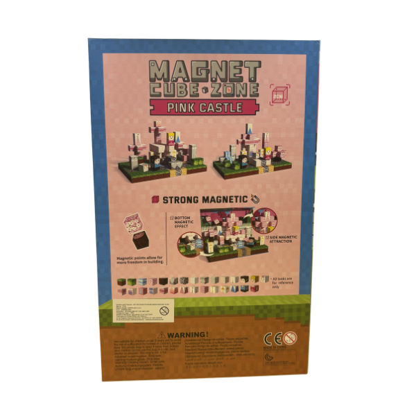 BLOQUES MAGNÉTICOS MINECRAFT PINK CASTLE 100 PIEZAS - 5