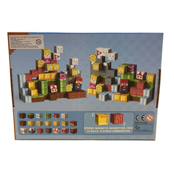 BLOQUES MAGNÉTICOS MINECRAFT MARIO BROSS BRAVE ADVENTURER 80 PIEZAS - 5