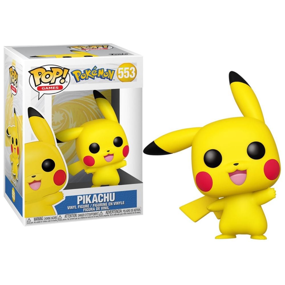 FIGURA FUNKO POP! GAMES: POKEMON PIKACHU (WAVING) - 1