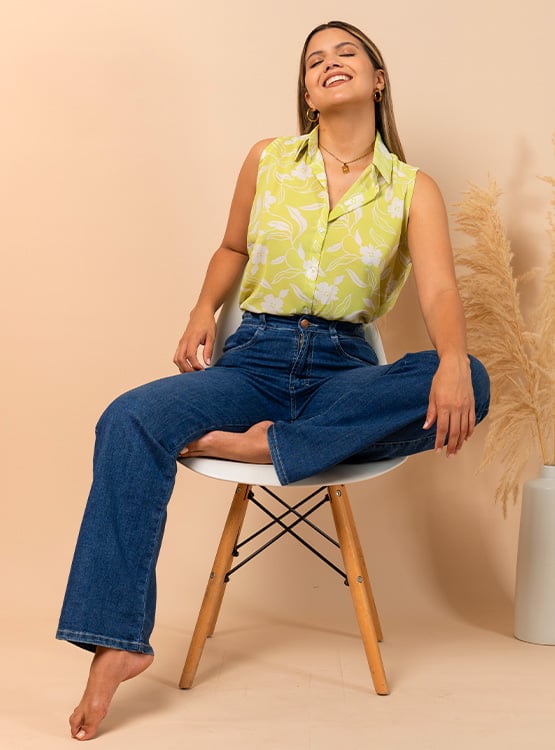 BLUSA SIN MANGAS SEDA MUJER ROXJES MERY - 2