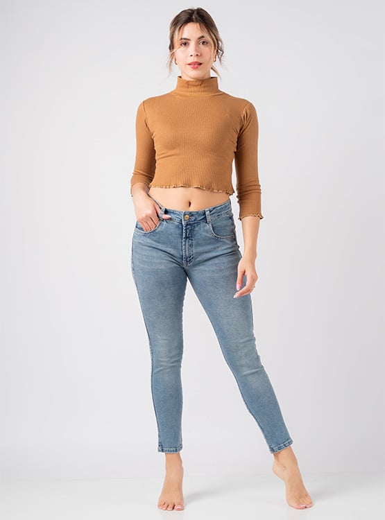 PANTALÓN URBANO SKINNY MUJER ROXJES CELESTE PITILLO CARLA - 1