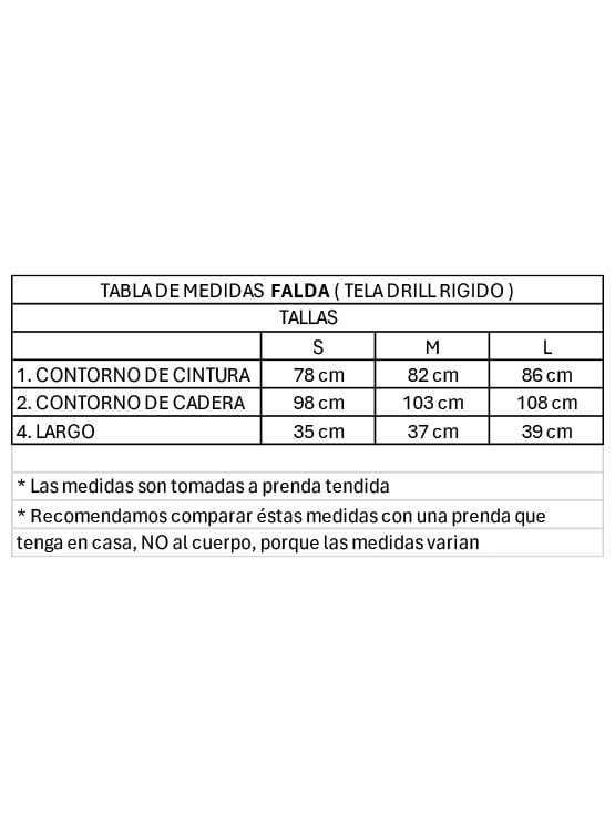 FALDA CORTA DRILL MUJER ROXJES - 5