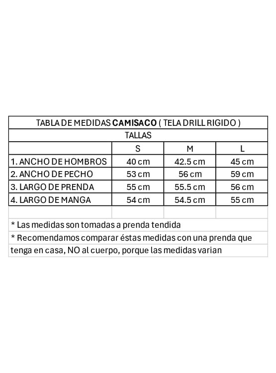 CAMISACO OVERSIZE MUJER CASACA DRILL - 6