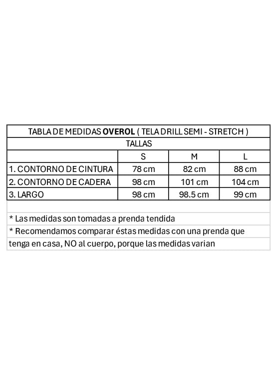 OVEROL PANTALÓN JARDINERO DRILL MUJER ROXJES - 5