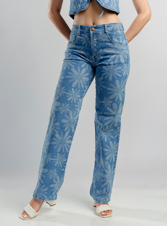 JEAN WIDE LEG LASER GIRASOL MUJER ROXJES - 1