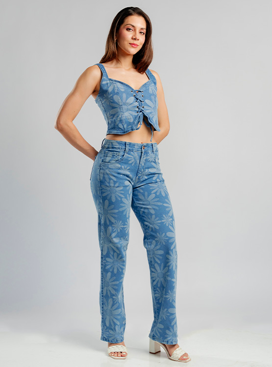 JEAN WIDE LEG LASER GIRASOL MUJER ROXJES - 4