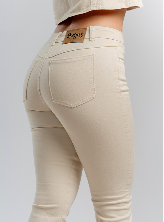 JEAN FLARE ACAMPANADO DRILL MUJER ROXJES - 3