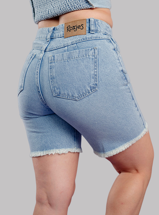 SHORT BIKER DENIM MUJER ROXJES - 2