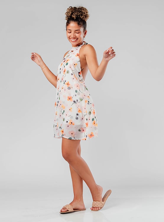 VESTIDO GASA SUELTO MUJER ROXJES - 3