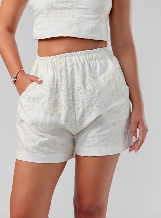 SHORT OVERSIZE BRODERIE MUJER ROXJES - 2