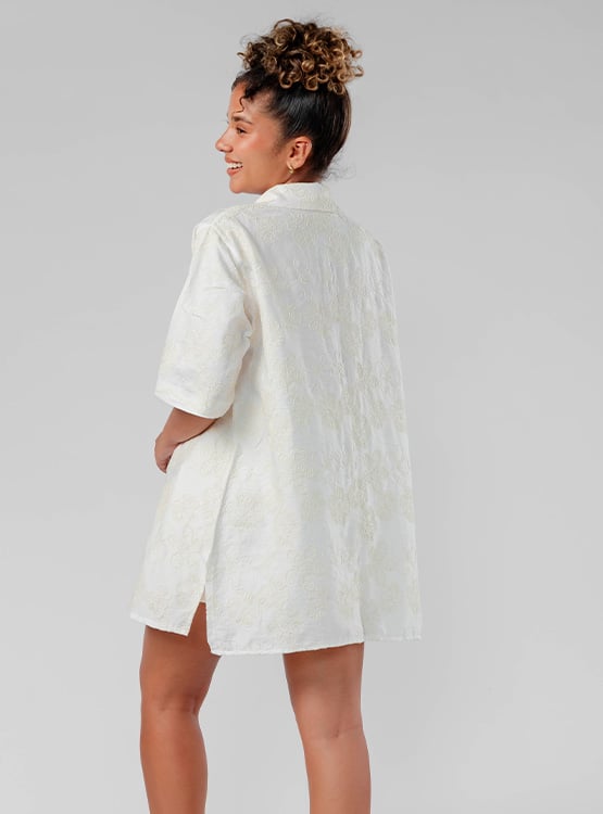 CAMISON OVERSIZE BRODERIE MUJER ROXJES - 2