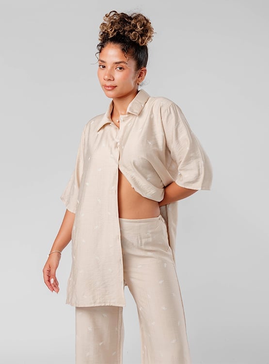 CAMISON OVERSIZE LINO MUJER ROXJES - 1