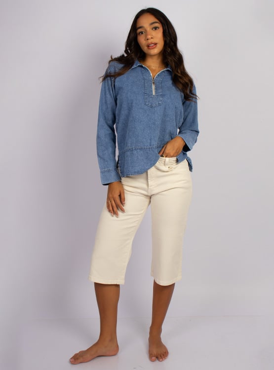 BLUSA AIRA DENIM LIVIANO ROXJES - 1