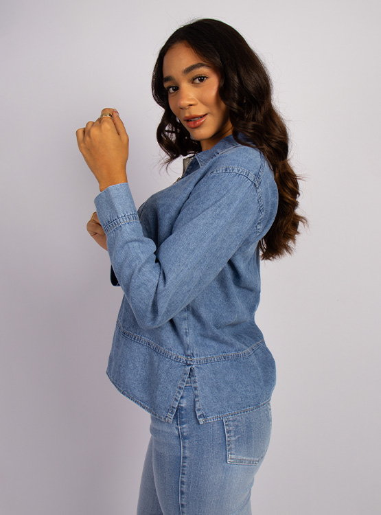 BLUSA AIRA DENIM LIVIANO ROXJES - 4
