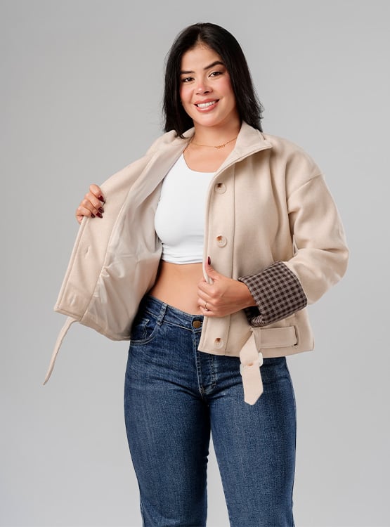 CASACA TANIA PAÑO MUJER - 4