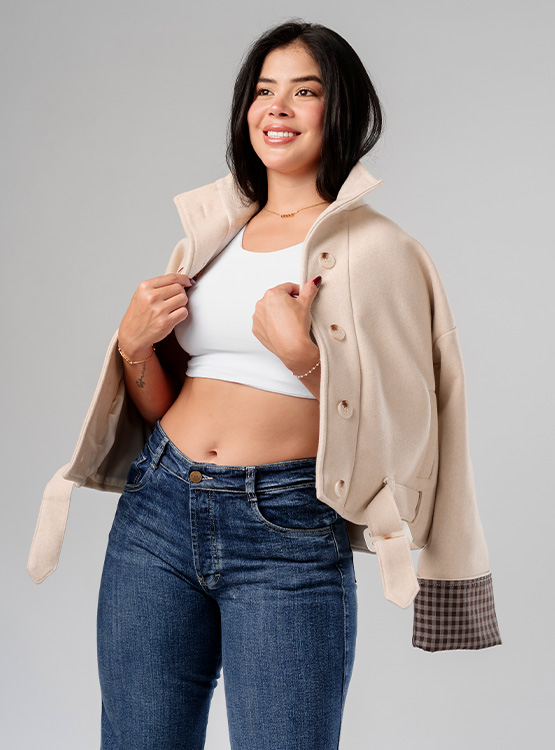 CASACA TANIA PAÑO MUJER - 5