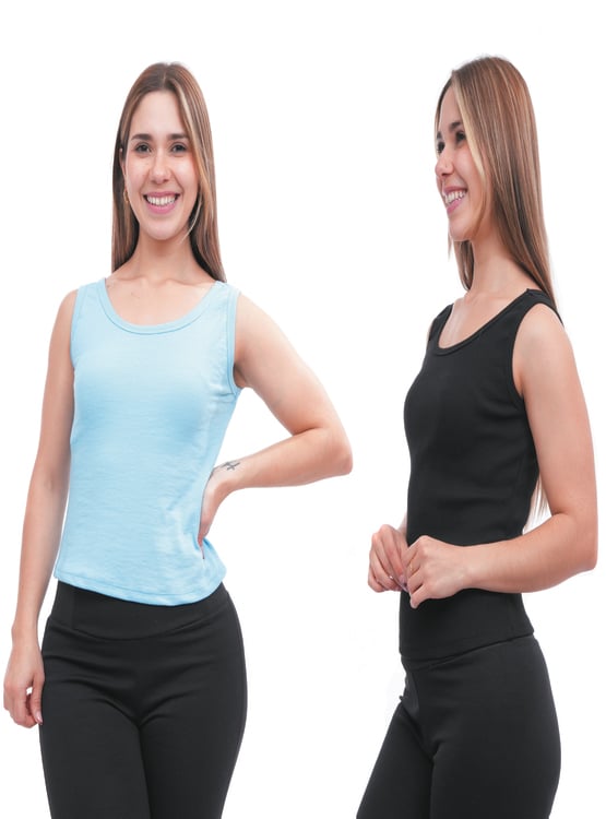 PACK 2 BVD SIN MANGAS MUJER ONATIL MULTICOLOR RIB BIV742PA997ER - 2