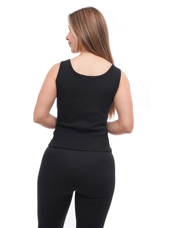 BVD SIN MANGAS MUJER ONATIL NEGRO RIB BIV6754NEG25 - 3