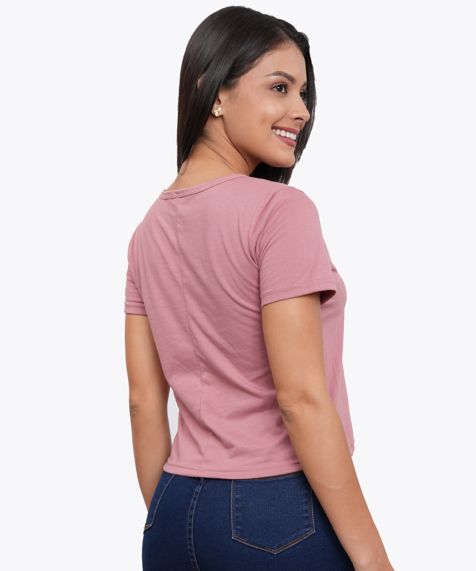 POLO TIPO CROOP MANGA CORTA MUJER - 4