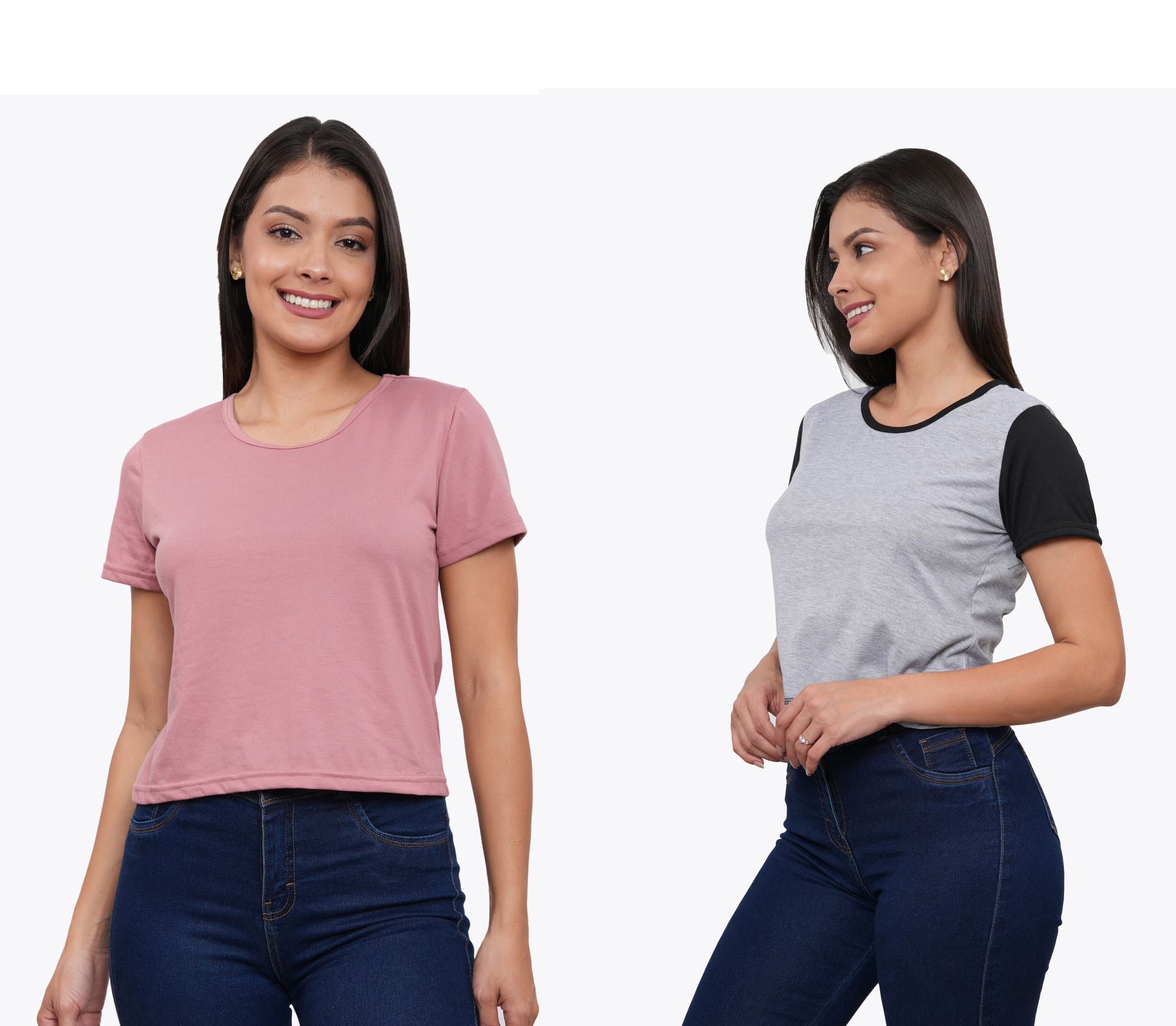 POLO PACK X2 MANGA CORTA MUJER AZAYU - 2