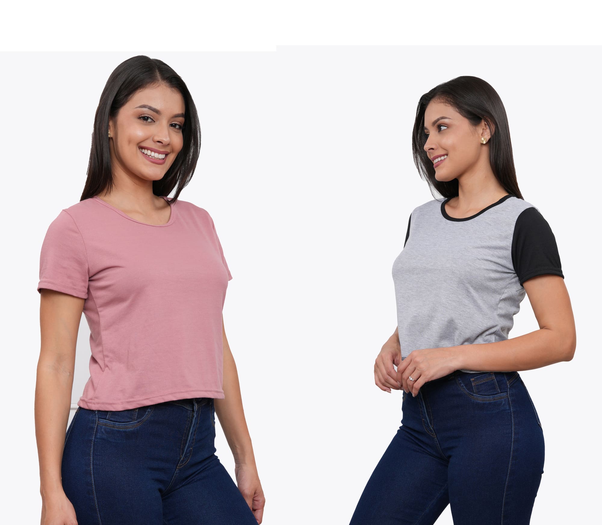 POLO PACK X2 MANGA CORTA MUJER AZAYU - 3