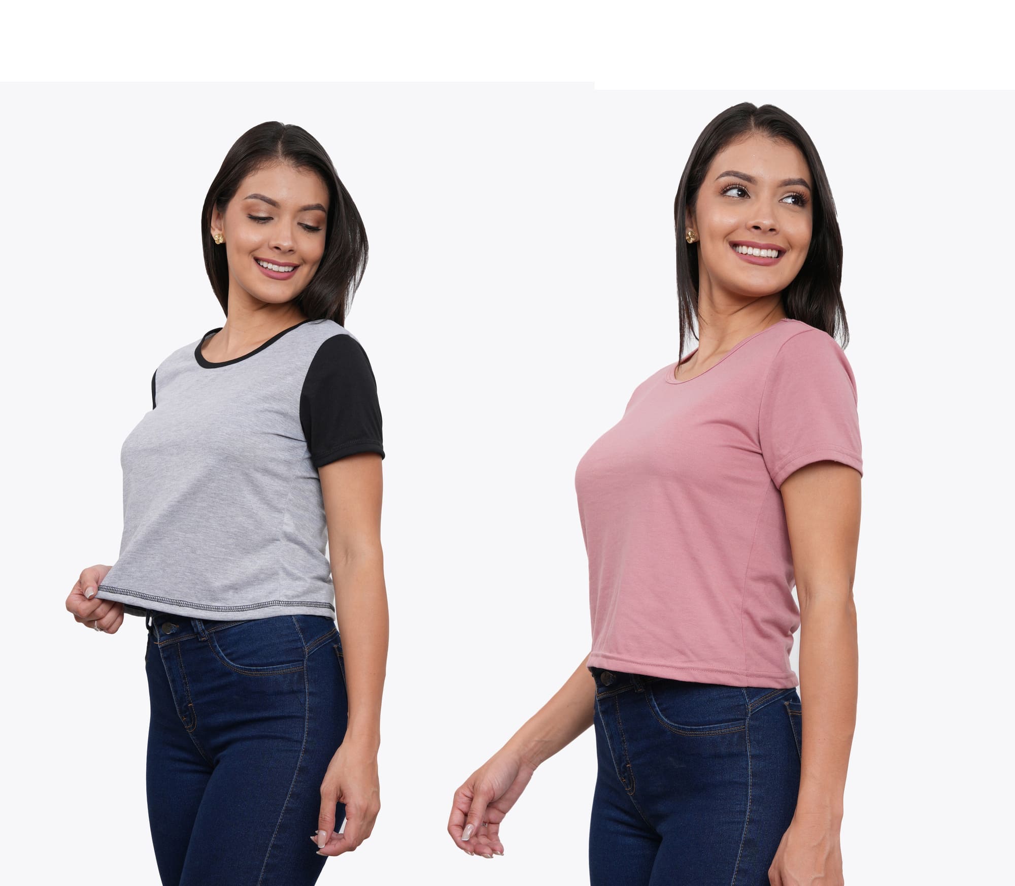 POLO PACK X2 MANGA CORTA MUJER AZAYU - 4
