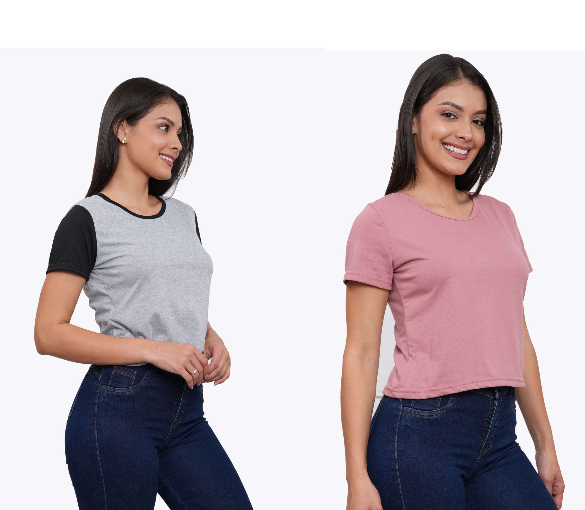 POLO PACK X2 MANGA CORTA MUJER AZAYU - 5