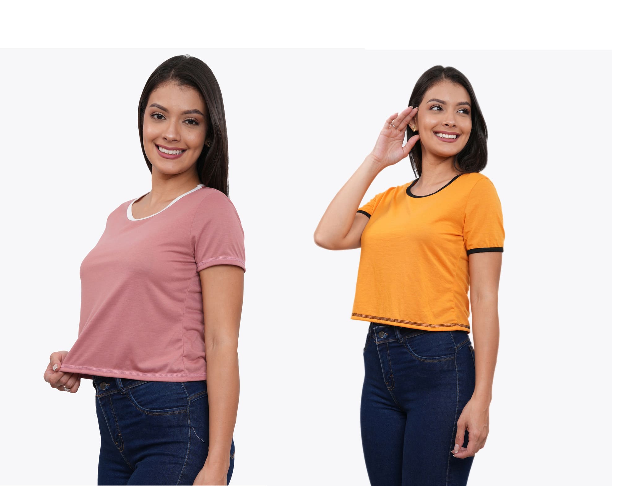 POLO PACK X2 MANGA CORTA MUJER AZAYU - 3