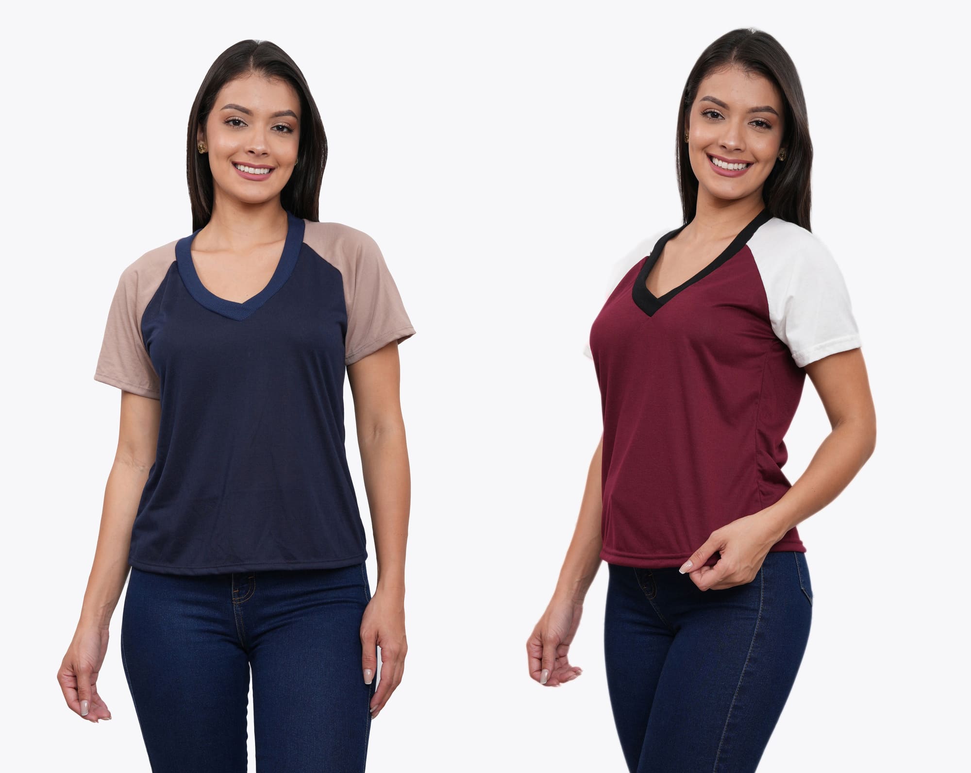 POLO PACK X2 MUJER MANGA CORTA AZAYU - 1