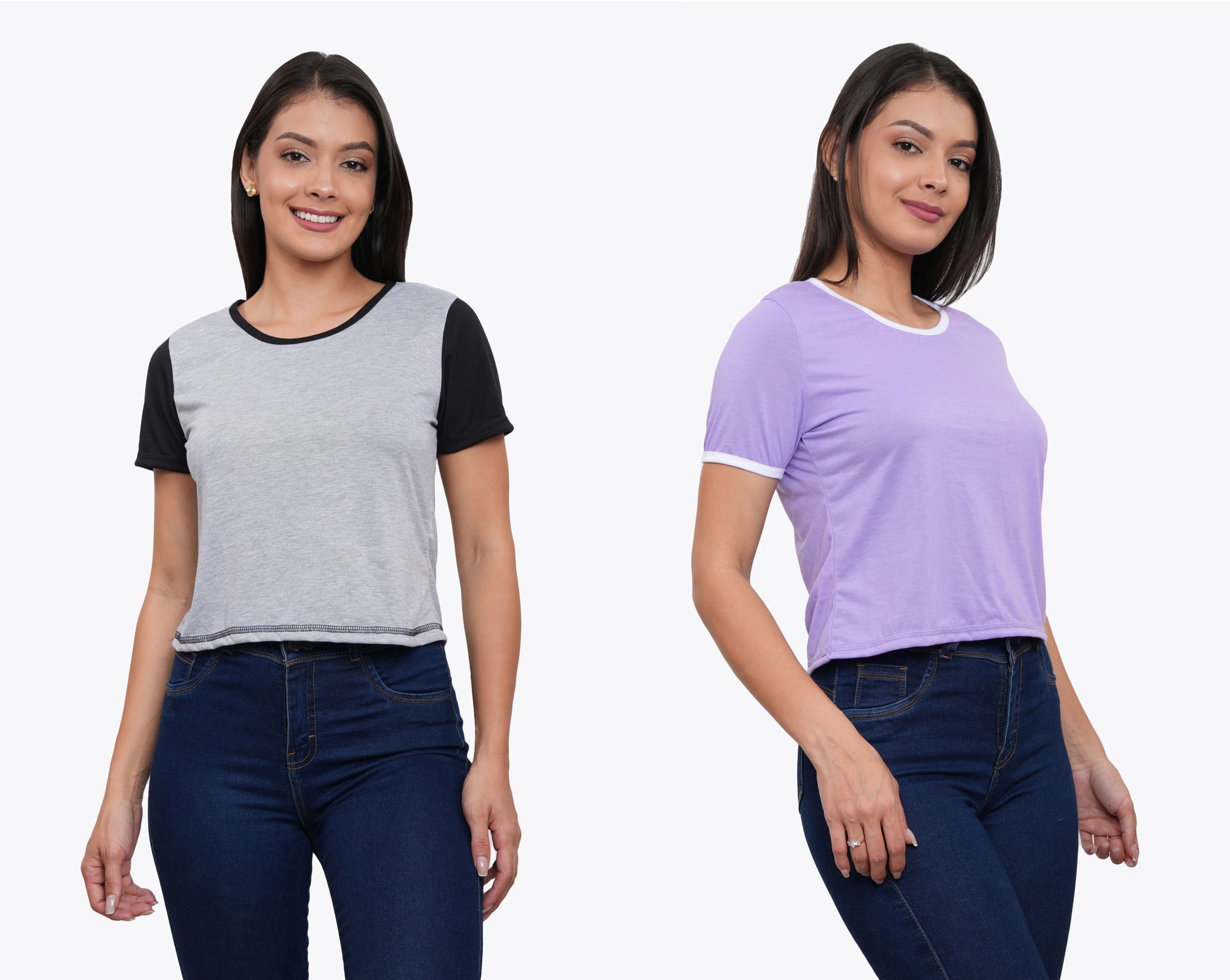 POLO PACK X2 MANGA CORTA MUJER AZAYU - 2