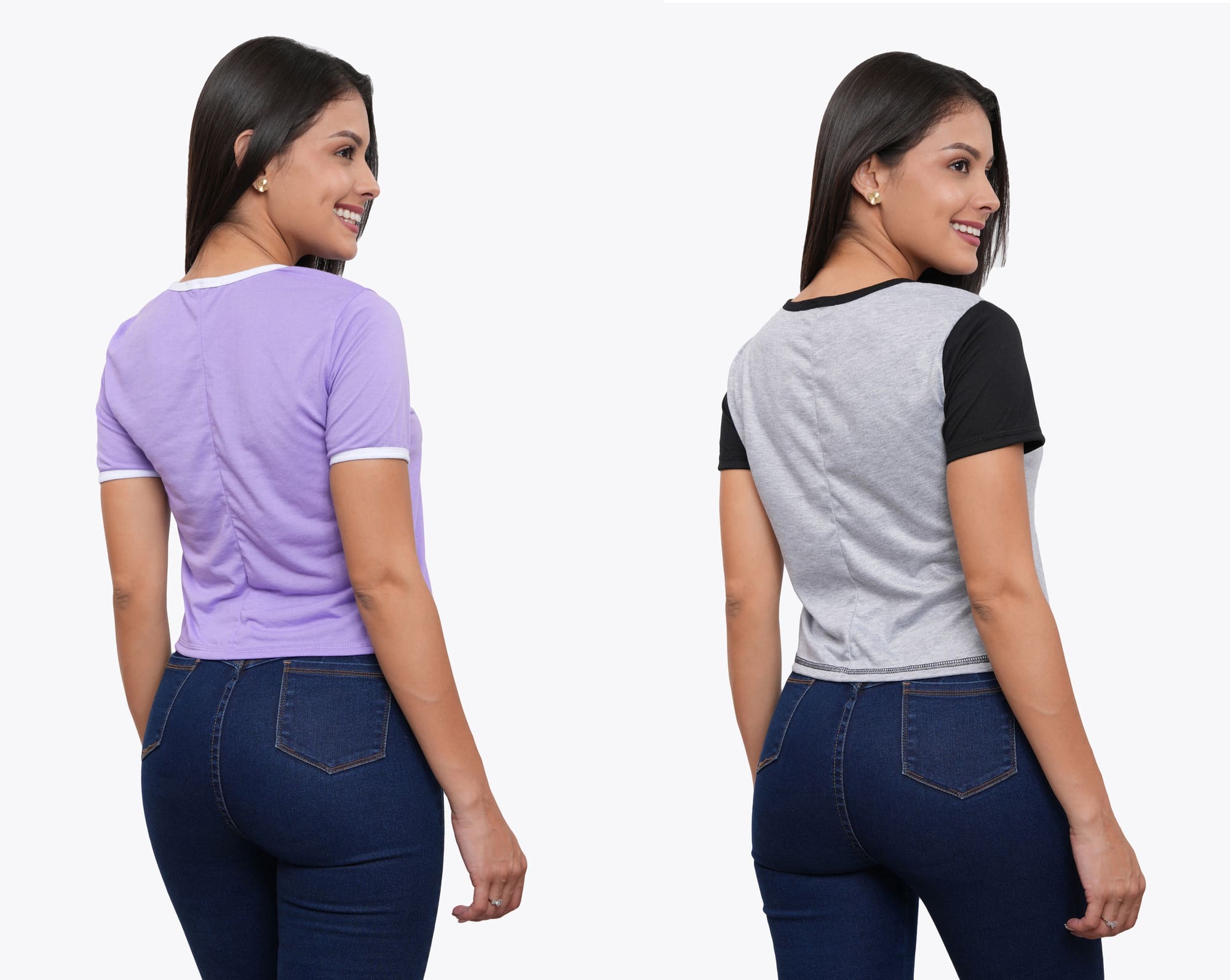 POLO PACK X2 MANGA CORTA MUJER AZAYU - 4