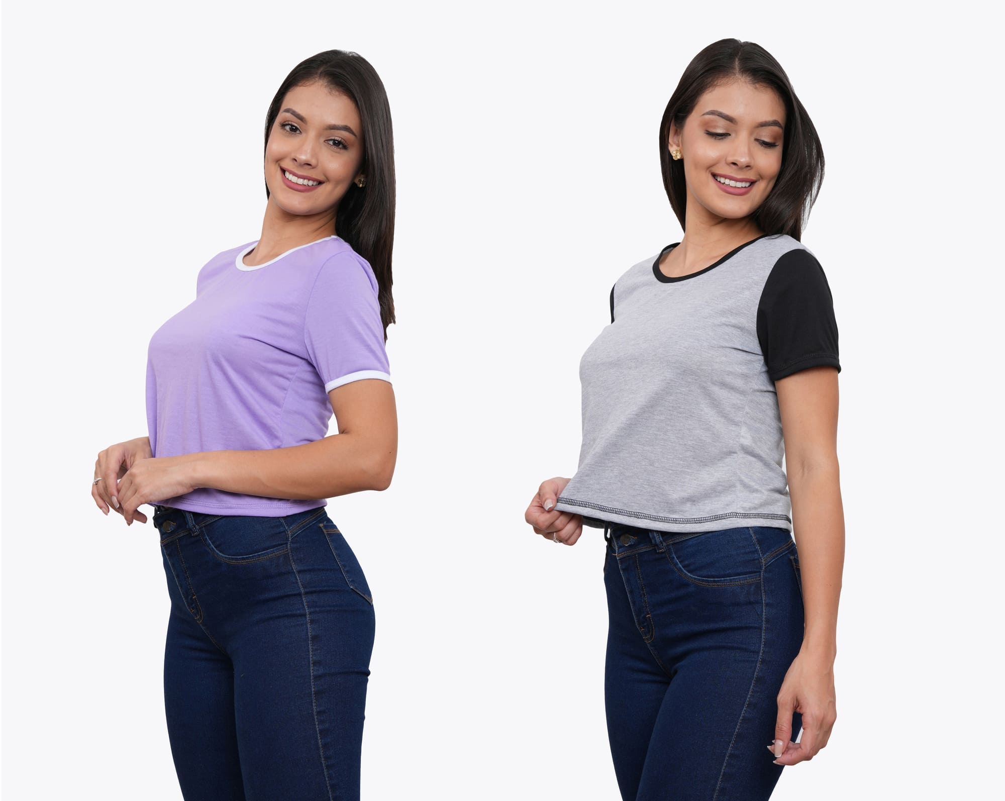 POLO PACK X2 MANGA CORTA MUJER AZAYU - 5