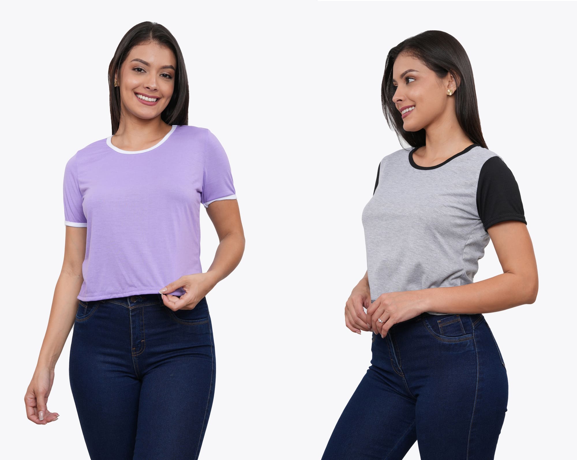POLO PACK X2 MANGA CORTA MUJER AZAYU - 6