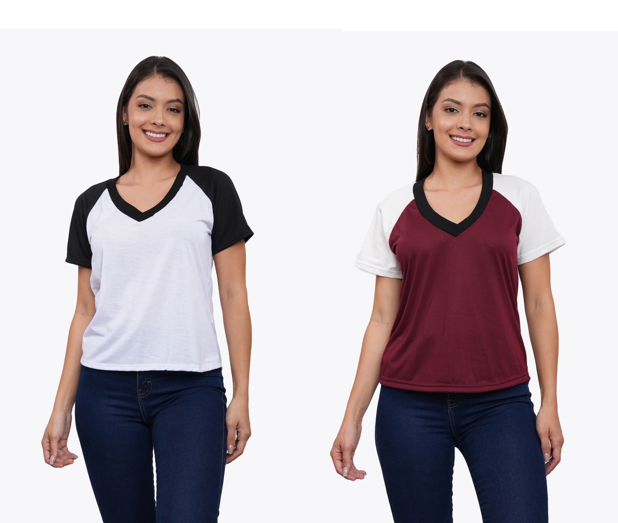 POLO PACK X2 MUJER MANGA CORTA AZAYU - 1