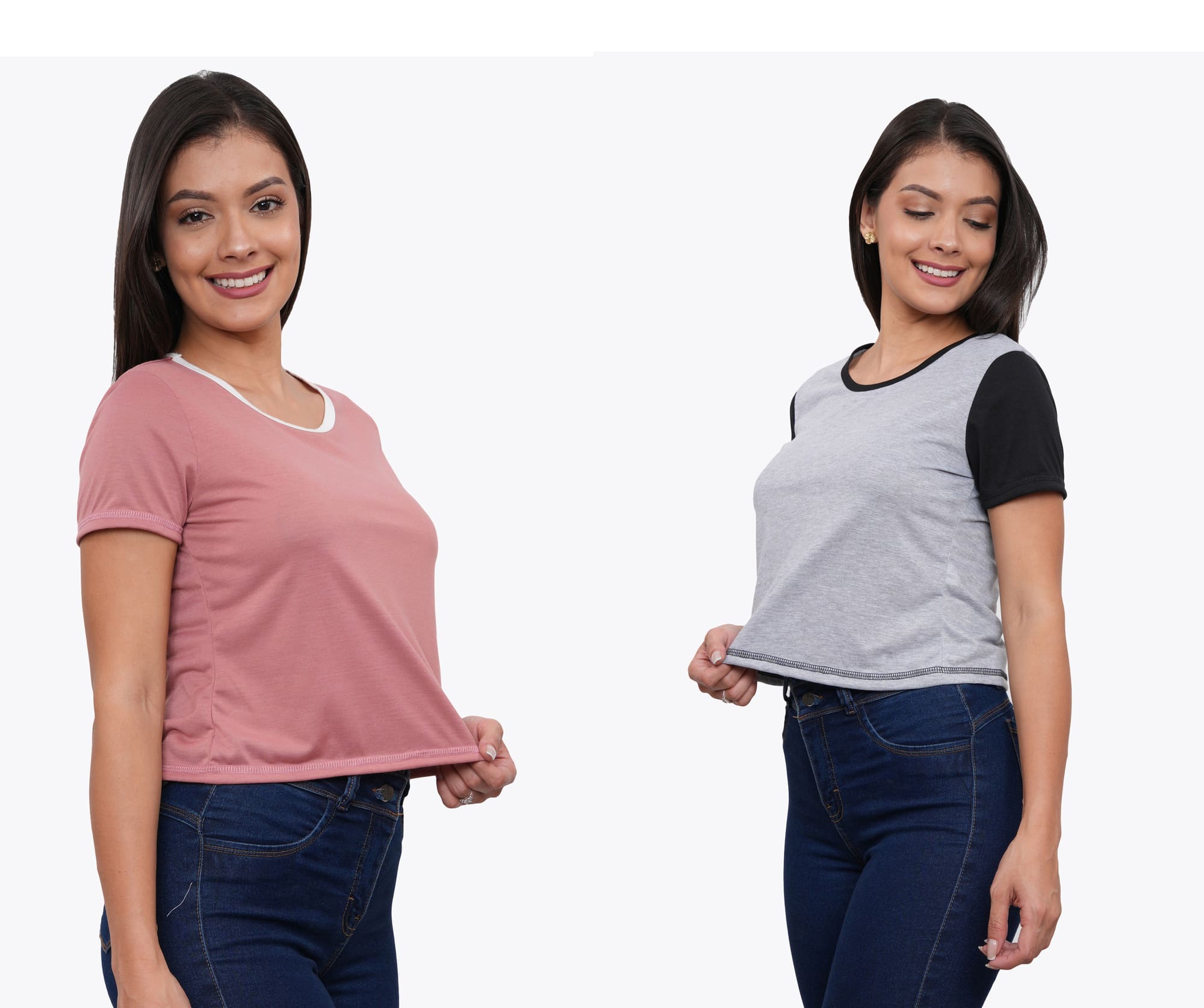 POLO PACK X2 MANGA CORTA MUJER AZAYU - 3
