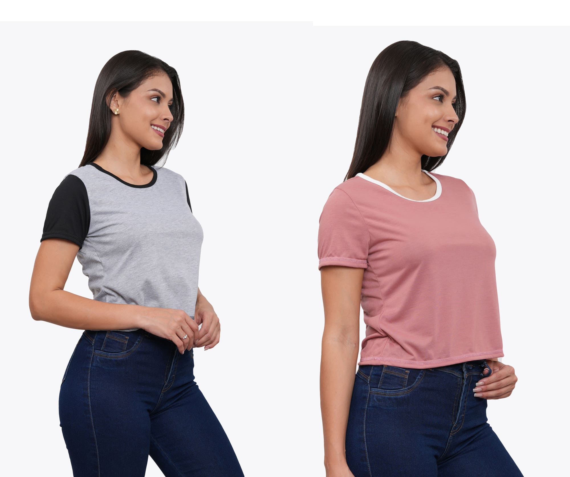 POLO PACK X2 MANGA CORTA MUJER AZAYU - 4