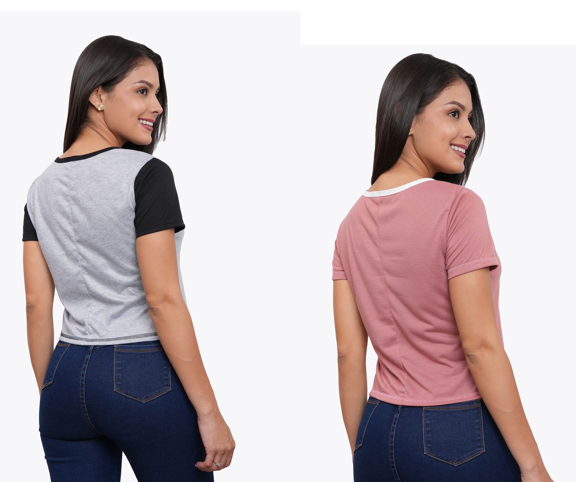 POLO PACK X2 MANGA CORTA MUJER AZAYU - 5