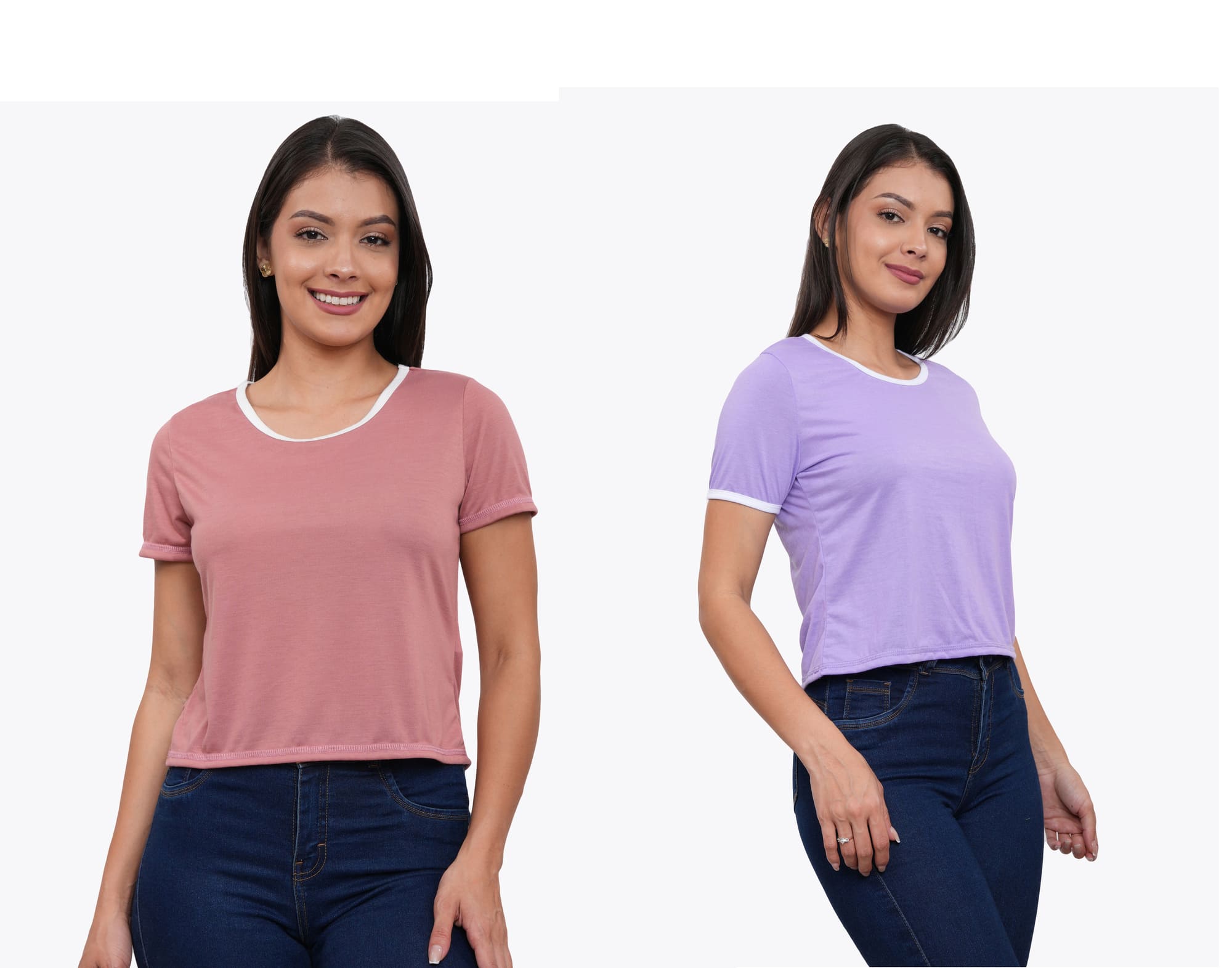 POLO PACK X2 MANGA CORTA MUJER AZAYU - 2