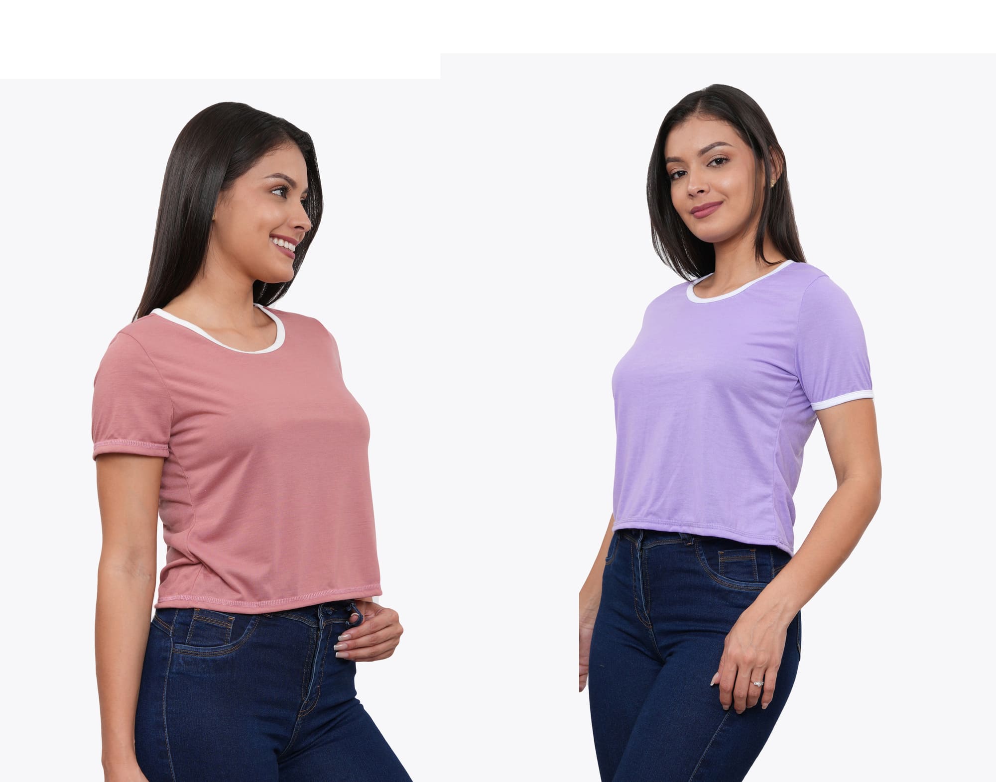 POLO PACK X2 MANGA CORTA MUJER AZAYU - 3