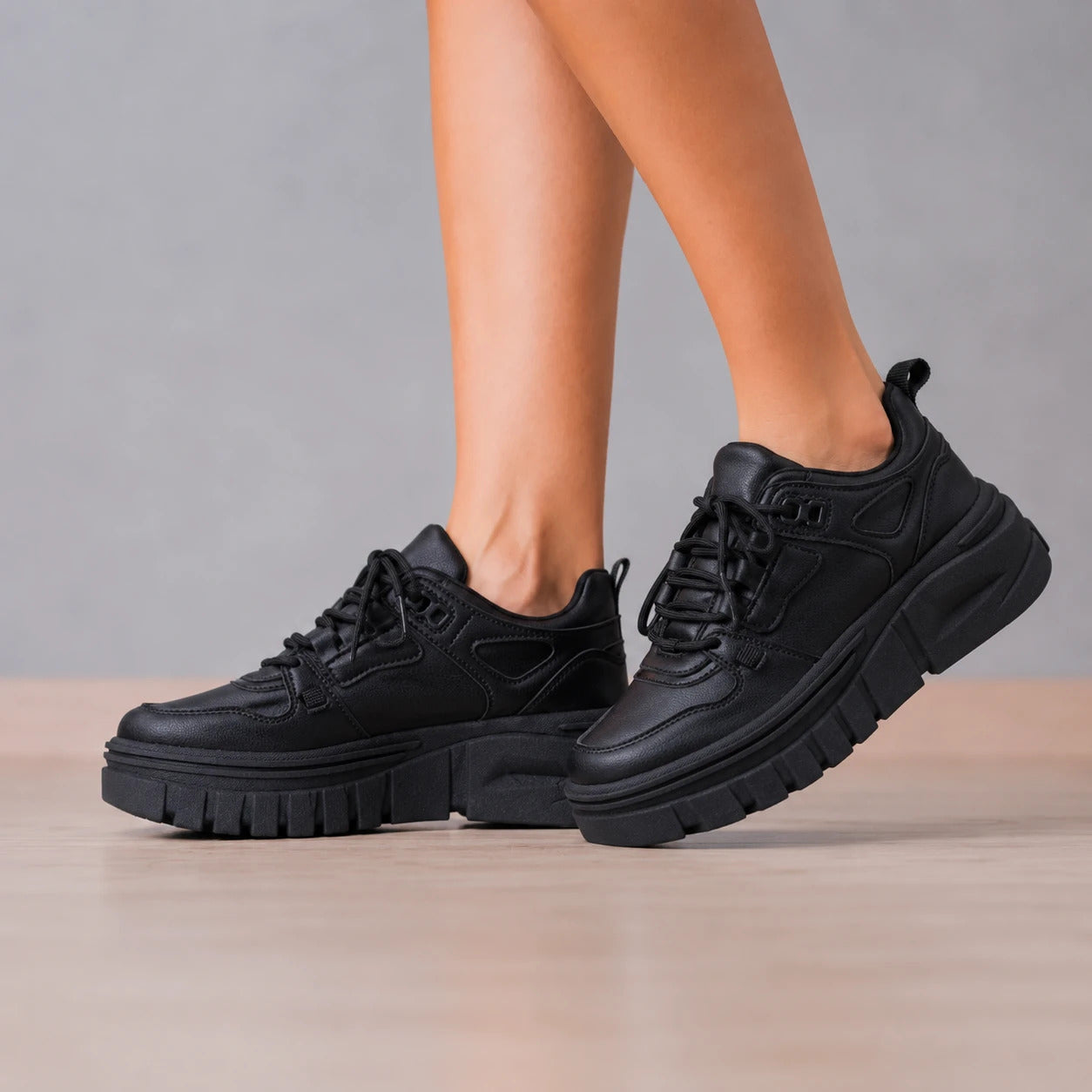 ZAPATILLAS URBANAS MUJER PATTAYA NEGRO - 1
