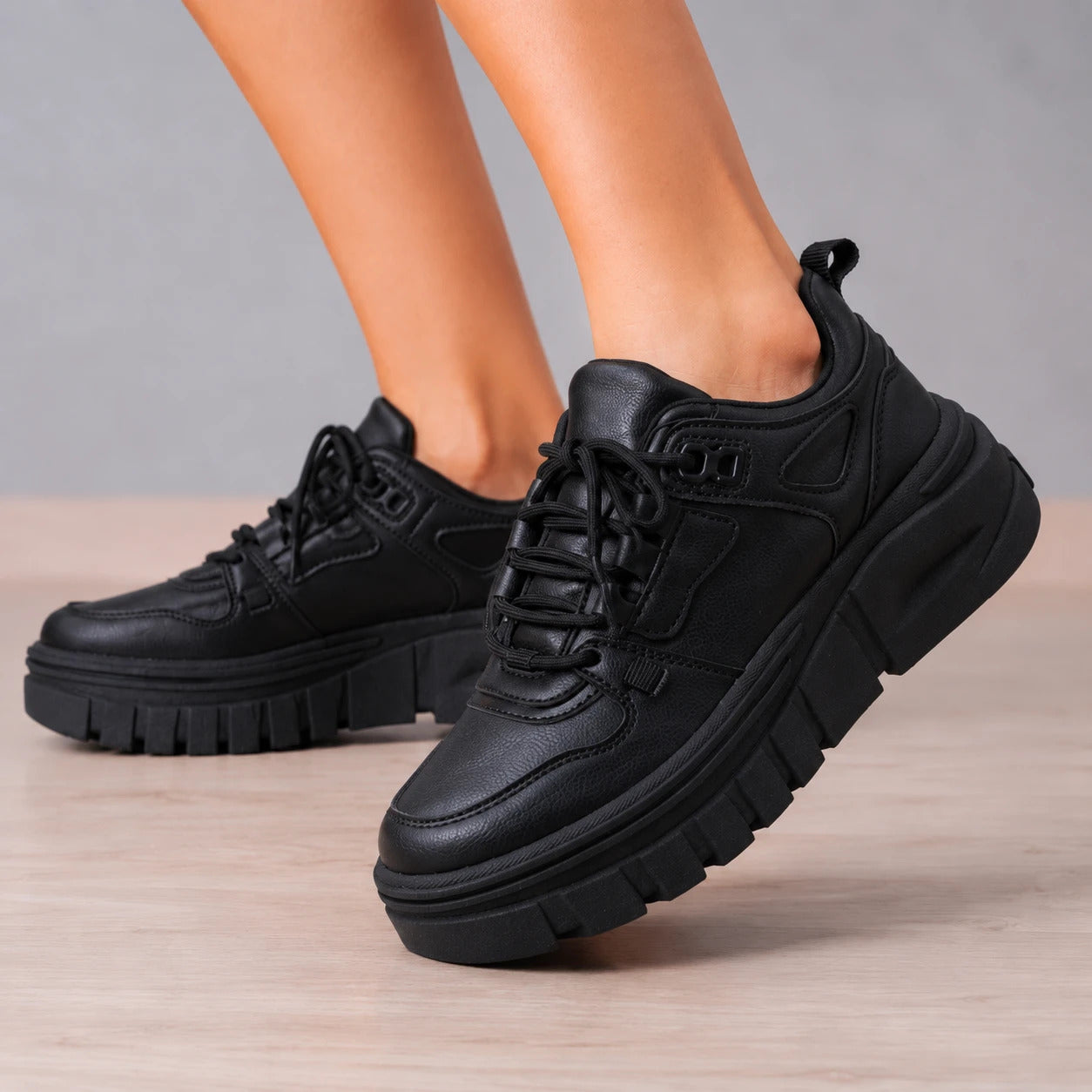 ZAPATILLAS URBANAS MUJER PATTAYA NEGRO - 6
