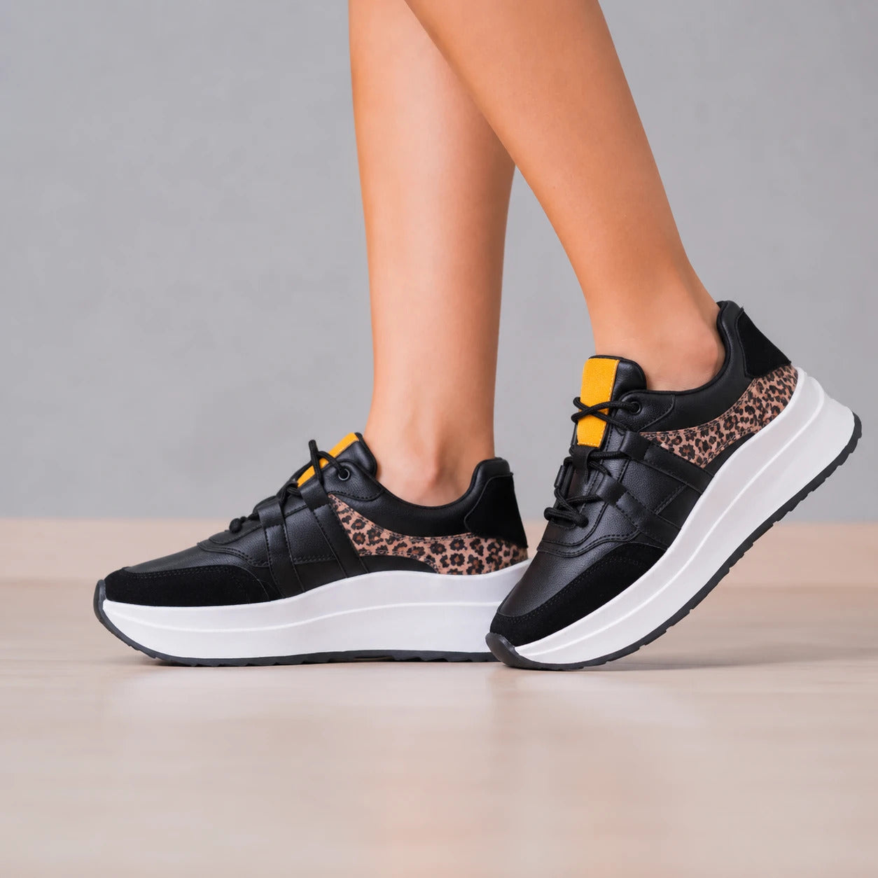ZAPATILLAS URBANAS MUJER THANI NEGRO PRINT 2 - 6