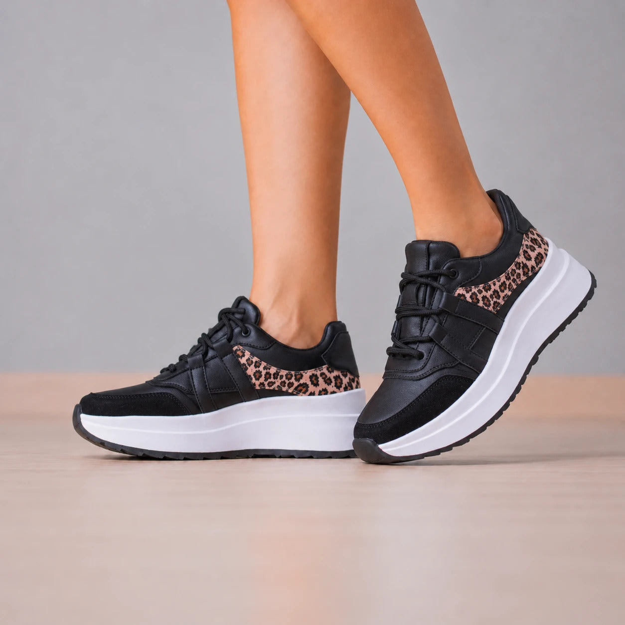 ZAPATILLAS URBANAS MUJER THANI NEGRO PRINT - 5