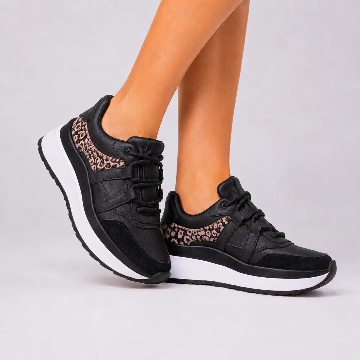ZAPATILLAS URBANAS MUJER THANI NEGRO PRINT - 6