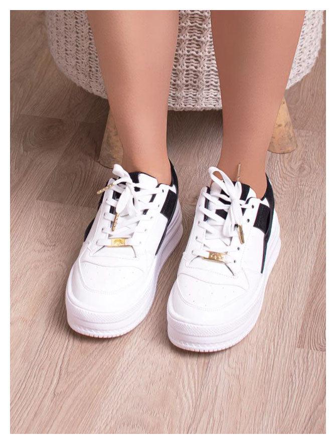ZAPATILLAS URBANAS MUJER KRABI BLANCO CON NEGRO - 2