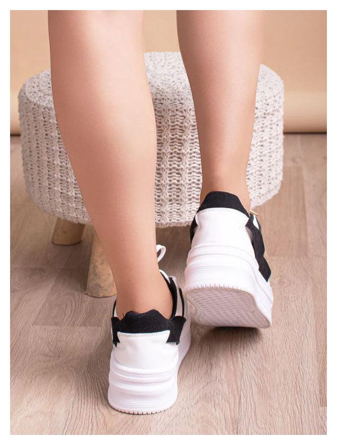 ZAPATILLAS URBANAS MUJER KRABI BLANCO CON NEGRO - 3